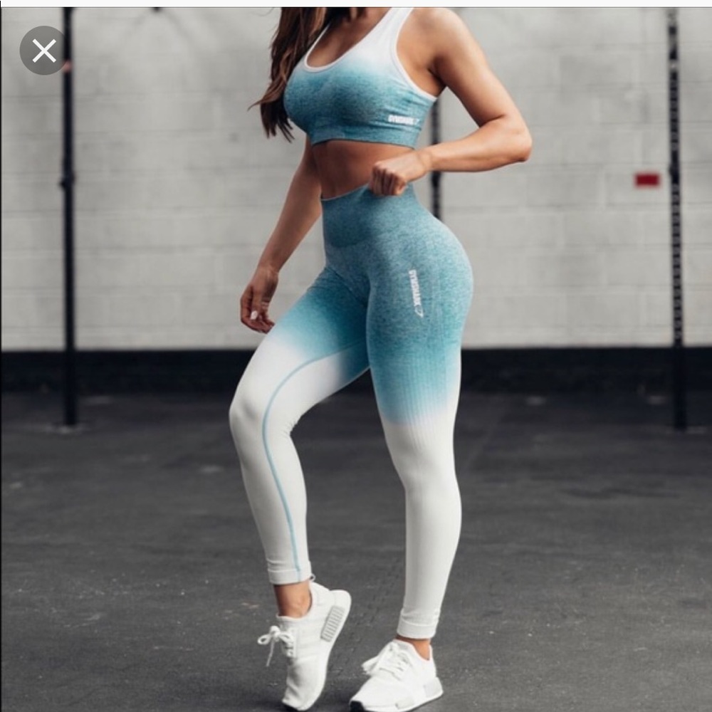 Gymshark blue ombré leggings